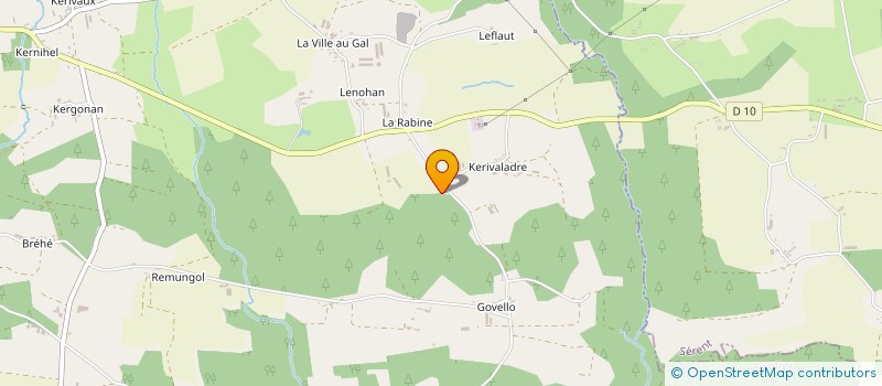 localisation de l'entreprise EARL LE GRESIL à PLUMELEC