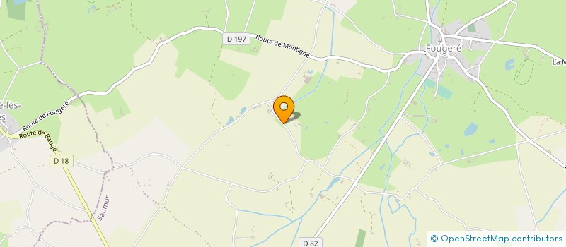 localisation de l'entreprise EARL LE GREZ à BAUGE-EN-ANJOU