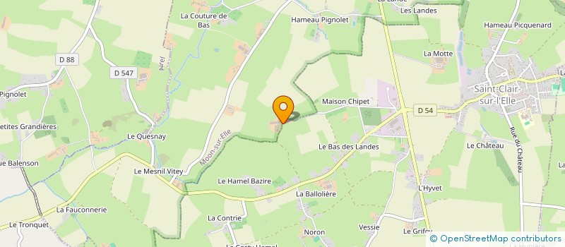 localisation de l'entreprise EARL LE GRIFEY à SAINT-CLAIR-SUR-L'ELLE