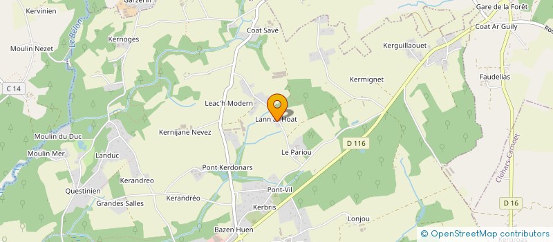 localisation de l'entreprise EARL LE GROIN DE SEL  MOELAN SUR MER