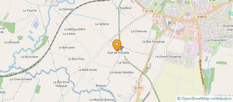 localisation de l'entreprise EARL LE GUE DE PRUNELLE à POCE-LES-BOIS