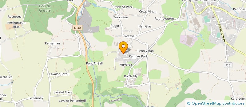 localisation de l'entreprise EARL LE GUEN à LAMPAUL-GUIMILIAU