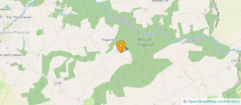 localisation de l'entreprise EARL LE GUEN à LOGUIVY-PLOUGRAS