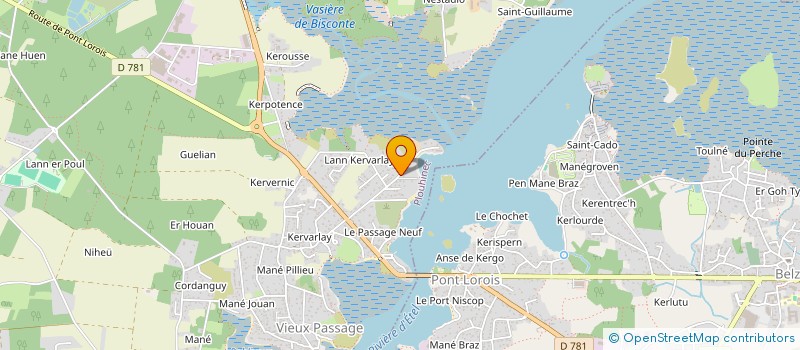 localisation de l'entreprise EARL LE GUERHUINEC  PLOUHINEC