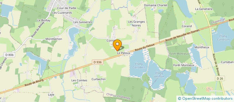 localisation de l'entreprise EARL LE HAUT DES BOIS  CHANOZ-CHATENAY