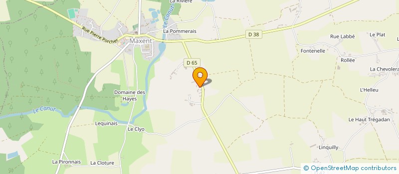 localisation de l'entreprise EARL LE HAUT GUILY à MAXENT