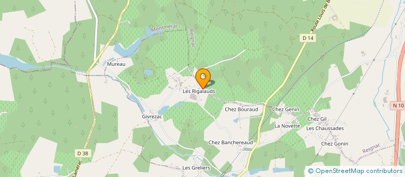localisation de l'entreprise EARL LE JARDIN DES RIGALLAUDS à LE TATRE