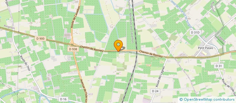 localisation de l'entreprise EARL LE JARDIN DES VIGNIERES  CAVAILLON