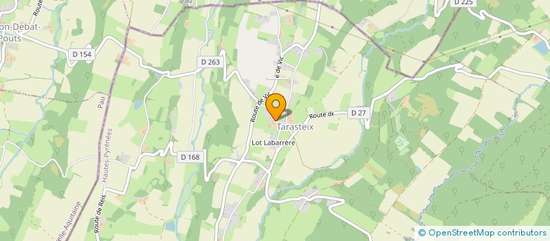 localisation de l'entreprise EARL LE JARDIN SENSOUNET  TARASTEIX