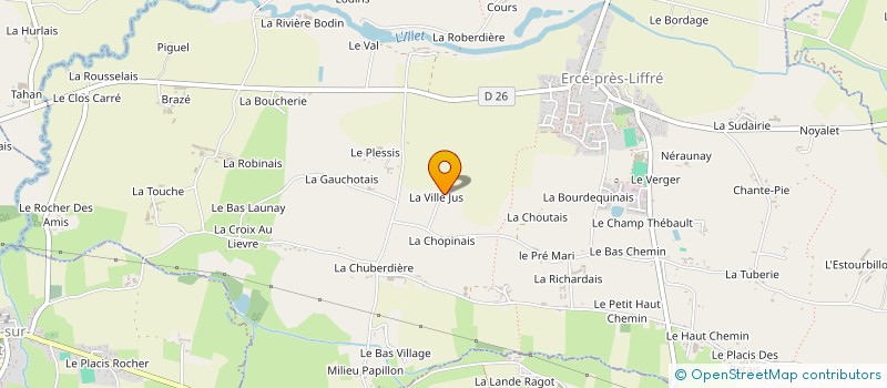 localisation de l'entreprise EARL LE KAE à ERCE-PRES-LIFFRE