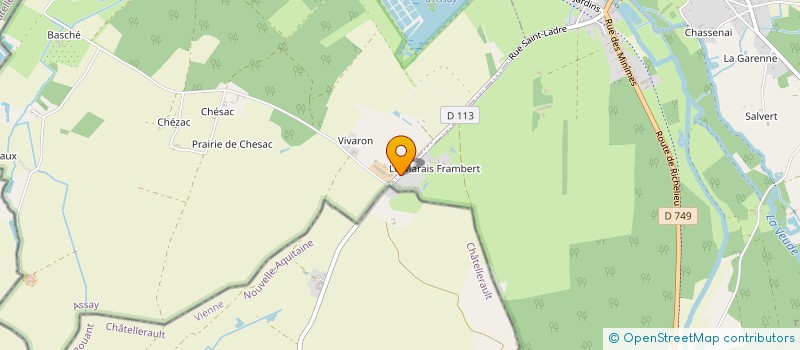 localisation de l'entreprise EARL LE LAC  CHAMPIGNY-SUR-VEUDE