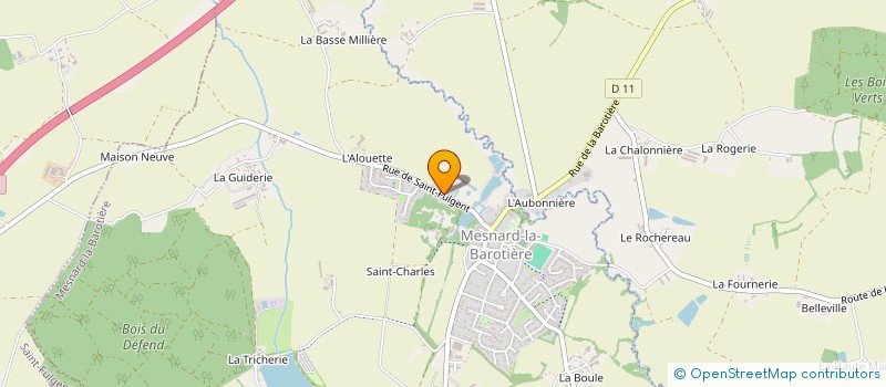 localisation de l'entreprise EARL LE LOGIS  MESNARD-LA-BAROTIERE