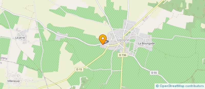 localisation de l'entreprise EARL LE LOGIS DU RENCLOS à SIGOGNE
