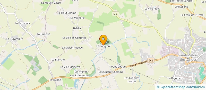 localisation de l'entreprise EARL LE LONG PRE  SAINT-MELOIR-DES-ONDES