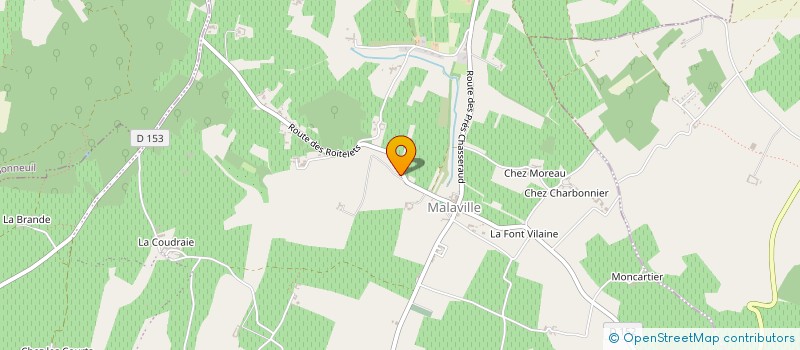localisation de l'entreprise EARL LE MAINE JOSEPH à ANGEAC-CHARENTE