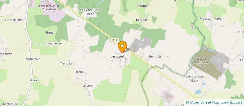 localisation de l'entreprise EARL LE MARTELOT à ELVEN