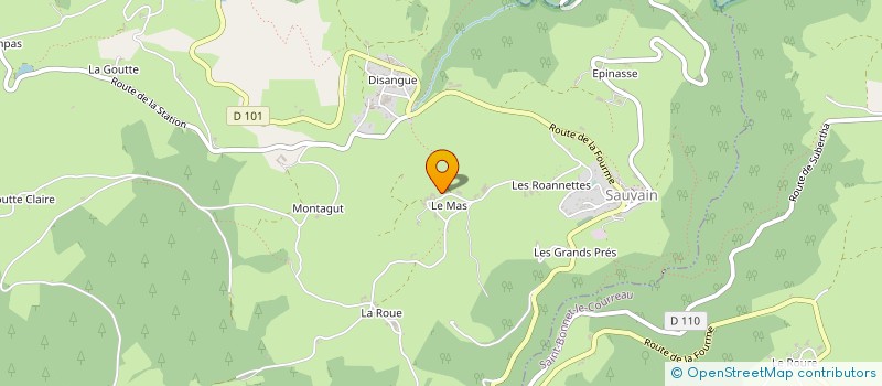 localisation de l'entreprise EARL LE MAS à SAUVAIN