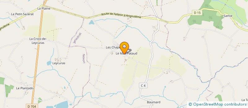localisation de l'entreprise EARL LE MAS PATAUD à JANAILHAC