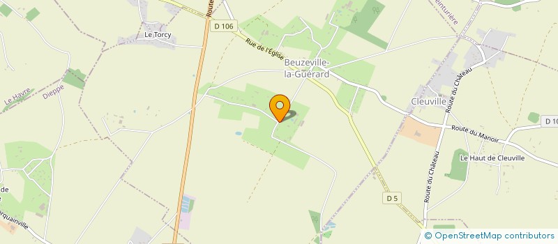 localisation de l'entreprise EARL LE MESNIL  BEUZEVILLE-LA-GUERARD