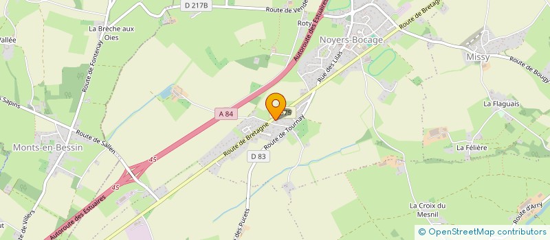 localisation de l'entreprise EARL LE MESNIL  VAL D'ARRY
