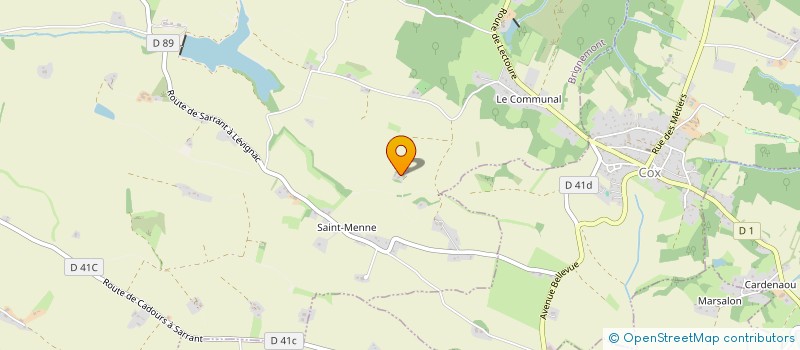 localisation de l'entreprise EARL LE MONGE  CAUBIAC