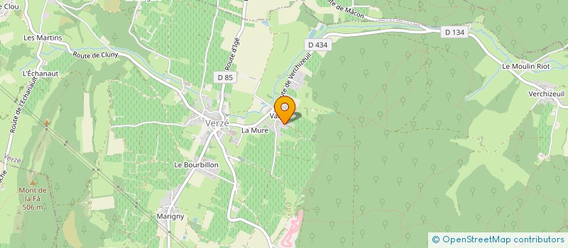 localisation de l'entreprise EARL LE MONT  VERZE