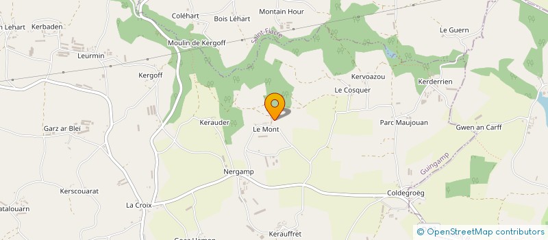 localisation de l'entreprise EARL LE MONT à SENVEN-LEHART