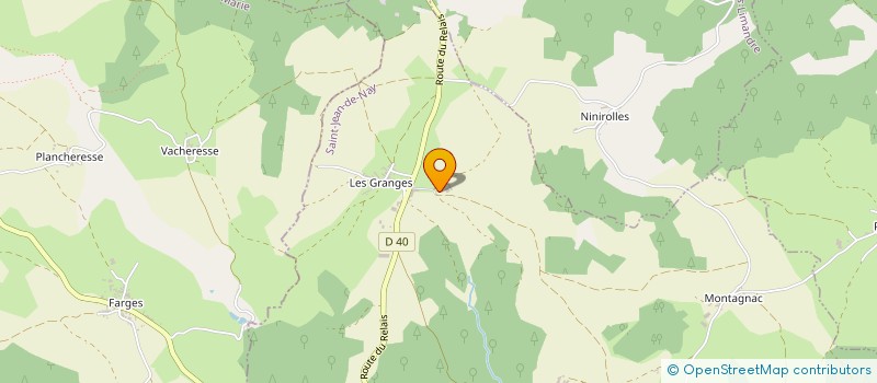 localisation de l'entreprise EARL LE MONTAGNAZET  SAINT-JEAN-DE-NAY