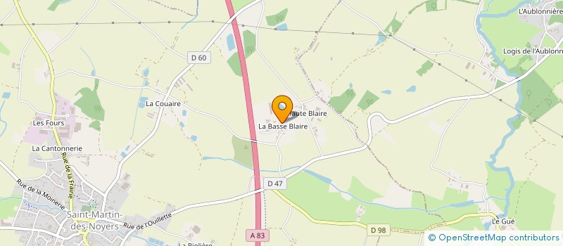 localisation de l'entreprise EARL LE MOULIN DES BOIS à SAINT-MARTIN-DES-NOYERS