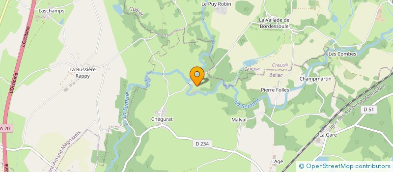 localisation de l'entreprise EARL LE MOULIN DU GOUTAY  FROMENTAL