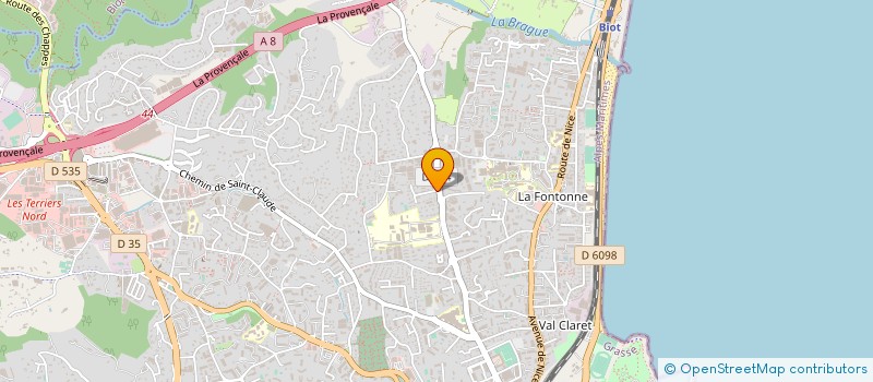 localisation de l'entreprise EARL LE P'TIT POTAGER  ANTIBES