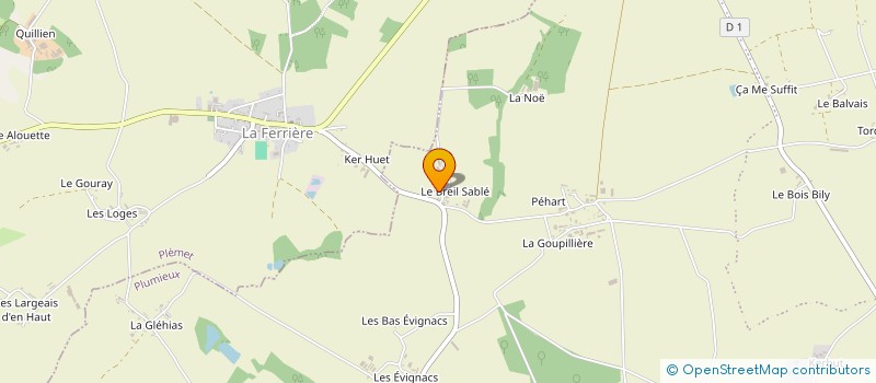 localisation de l'entreprise EARL LE PALLEC à PLUMIEUX