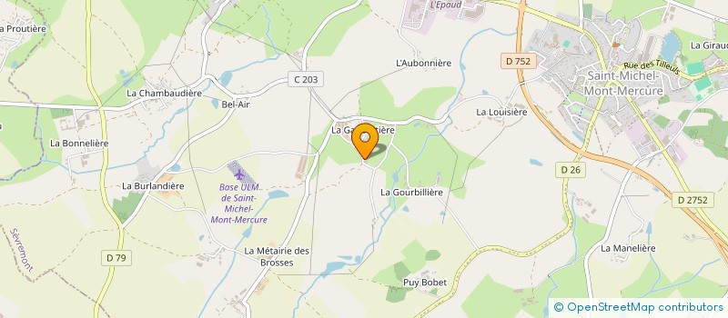 localisation de l'entreprise EARL LE PASSEREAU à POUZAUGES