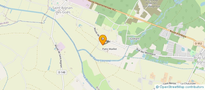 localisation de l'entreprise EARL LE PATIS MAILLET à BRAY-SAINT-AIGNAN