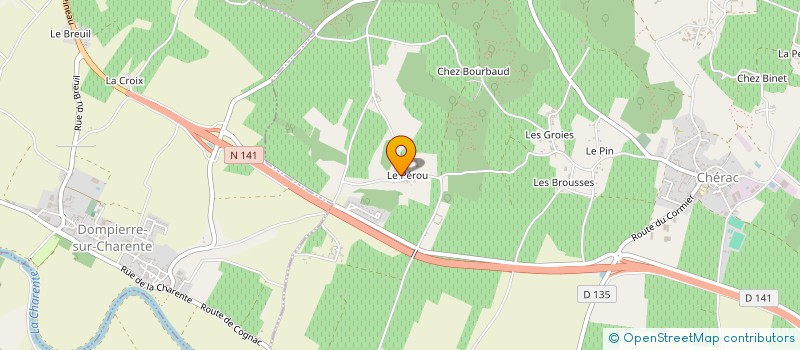 localisation de l'entreprise EARL LE PEROU  CHERAC