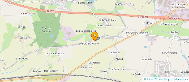 localisation de l'entreprise EARL LE PETIT BOIS  TORCE