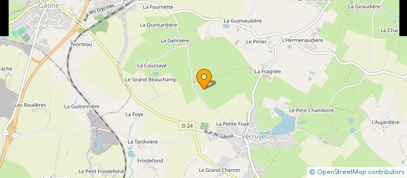 localisation de l'entreprise EARL LE PETIT FACHET à MAZIERES-EN-GATINE