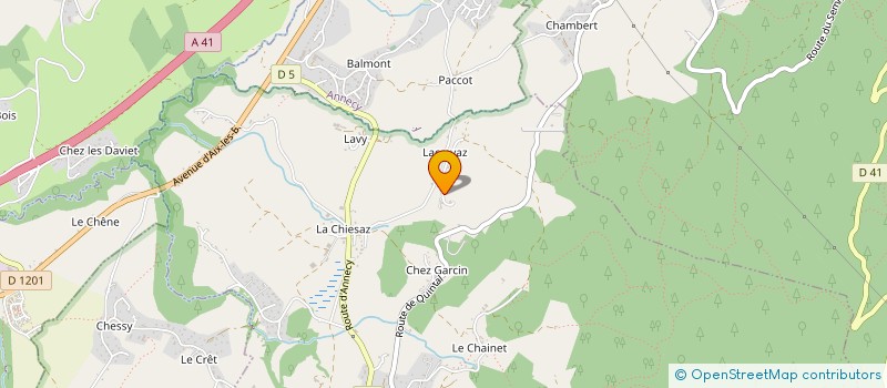 localisation de l'entreprise EARL LE PETIT HOUX à CHAINAZ-LES-FRASSES