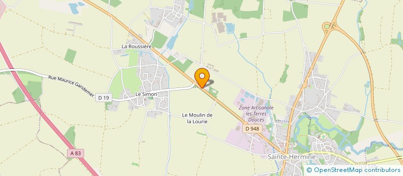 localisation de l'entreprise EARL LE PETIT LUNDI à SAINTE-HERMINE