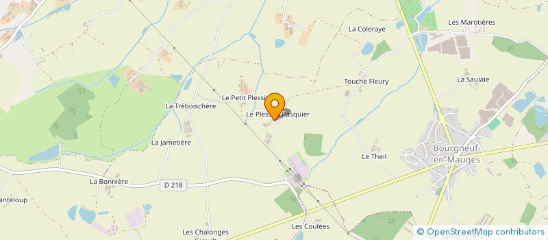 localisation de l'entreprise EARL LE PETIT PLESSIS  MAUGES-SUR-LOIRE