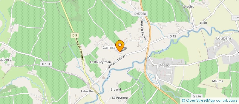 localisation de l'entreprise EARL LE PETIT RIBIER  LES ESSEINTES