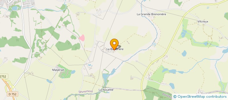 localisation de l'entreprise EARL LE PETIT SEVREAU à SEVREMONT