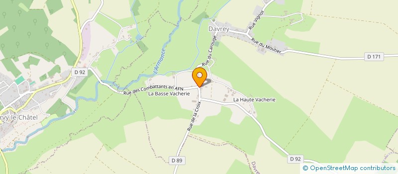 localisation de l'entreprise EARL LE PETIT VERNOIS  DAVREY