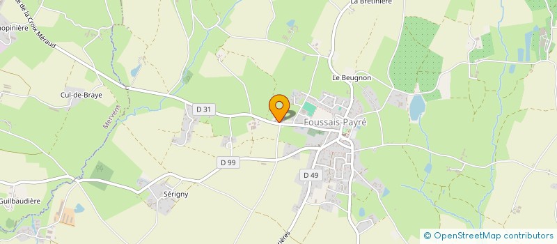 localisation de l'entreprise EARL LE PEU  XANTON-CHASSENON