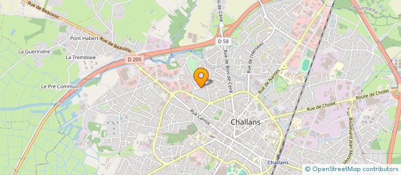 localisation de l'entreprise EARL LE PIN à SOULLANS