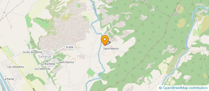 localisation de l'entreprise EARL LE PLANUBERT  SALIGNAC