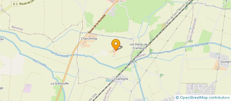 localisation de l'entreprise EARL LE PLESSIS à SAINT-SYMPHORIEN
