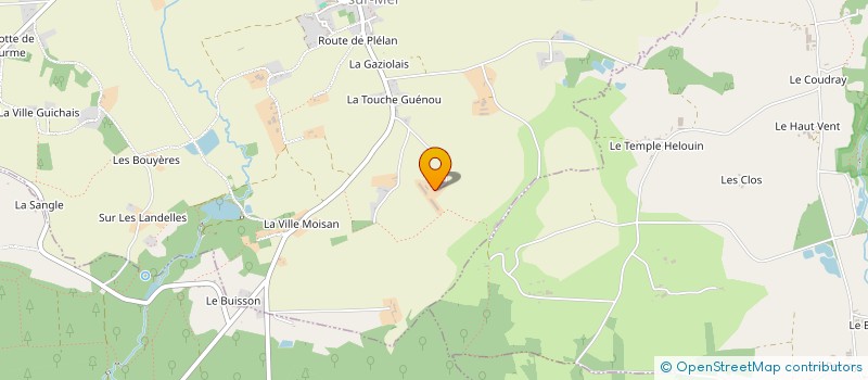 localisation de l'entreprise EARL LE PLESSIS à SAINT-MALON-SUR-MEL