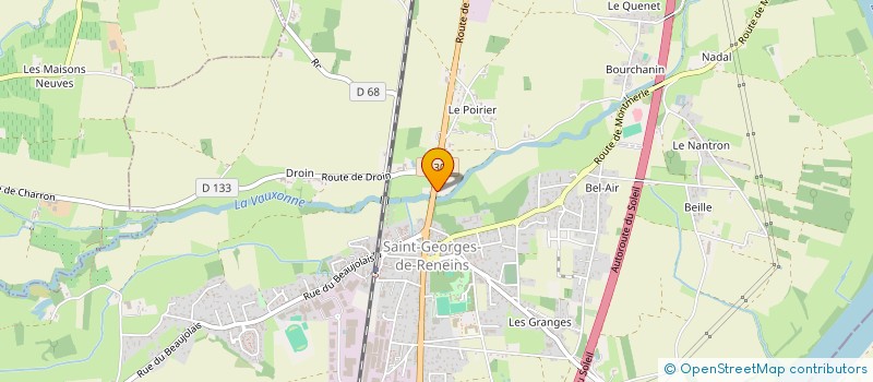 localisation de l'entreprise EARL LE POIRIER à SAINT-GEORGES-DE-RENEINS
