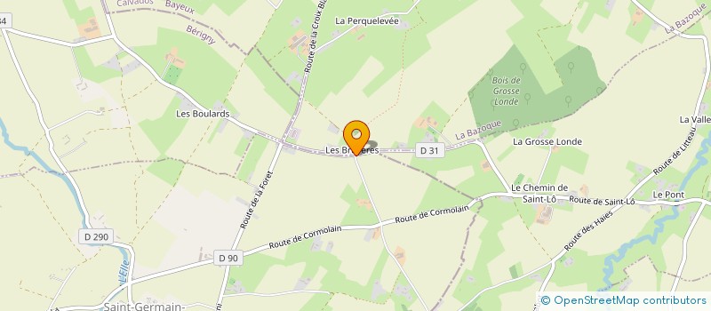 localisation de l'entreprise EARL LE PONT CAUDEL  SAINT GERMAIN D'ELLE